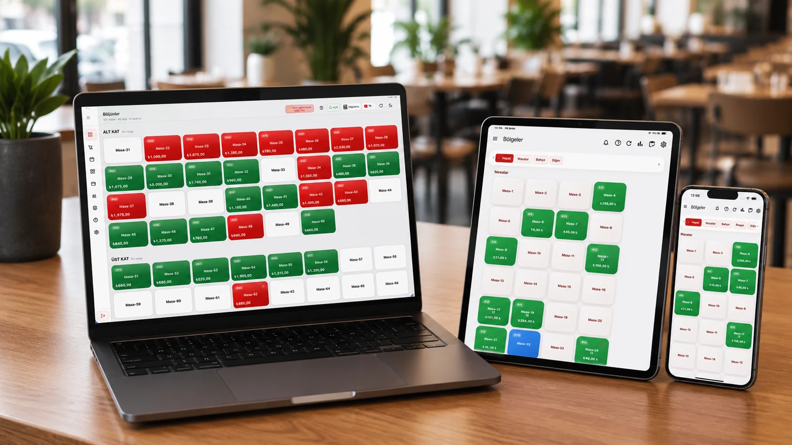 Un chef d’entreprise utilise un système POS cloud sur une tablette